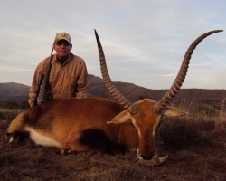 Mike Ambrose with Lechwe