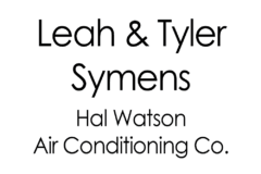 Leah & Tyler Symens – Hal Watson Air Conditioning Co.